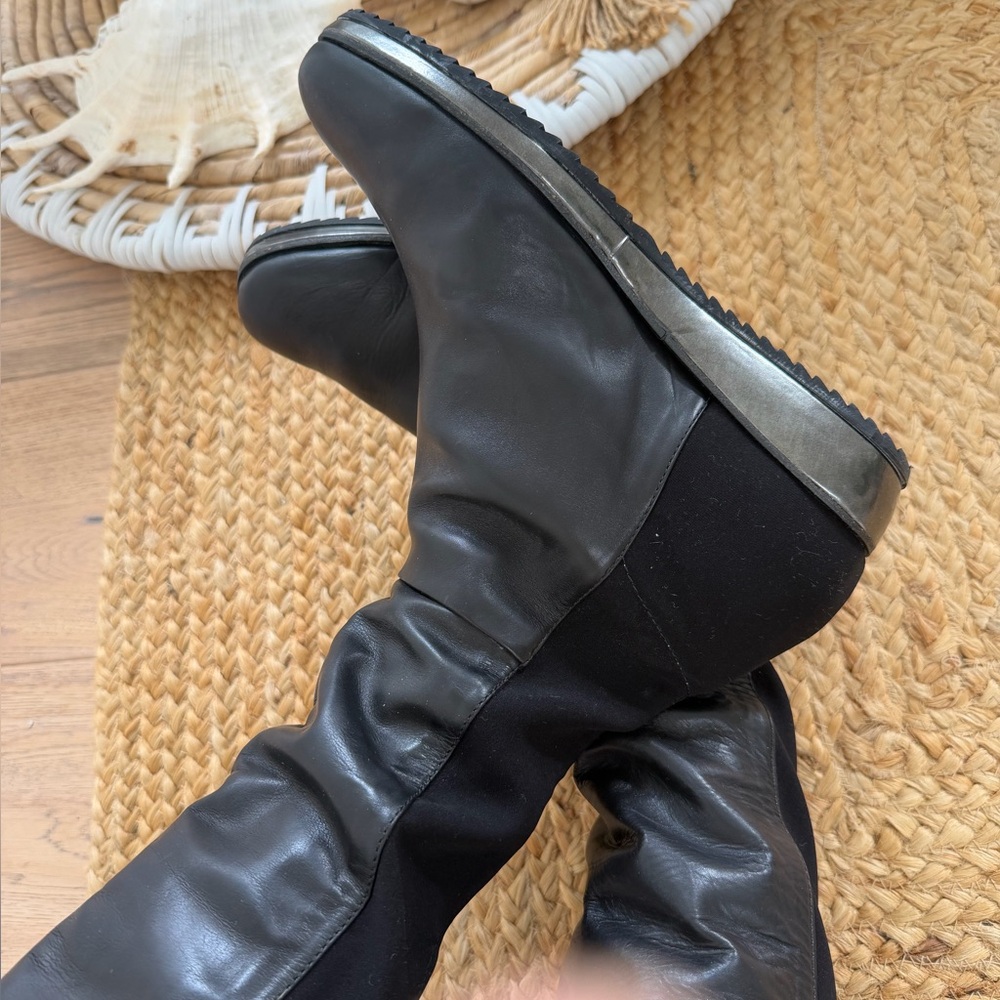 Revolve NWT Pura López Above Knee with hidden wedge Boots Sexy Fits 8.5 to 9 - Picture 7 of 15